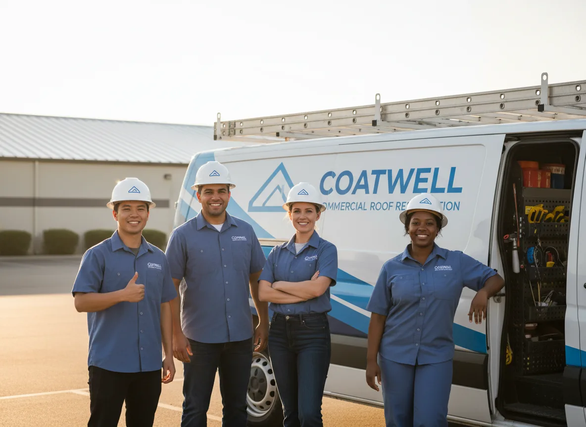 Commercial roof coating company in Hill, NH