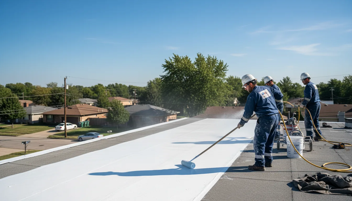 Commercial roof coating in Hill, NH near me